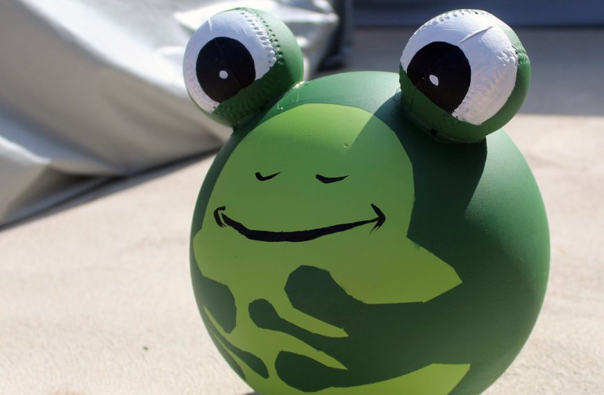 Frog Bowling Ball Lawn Ornament