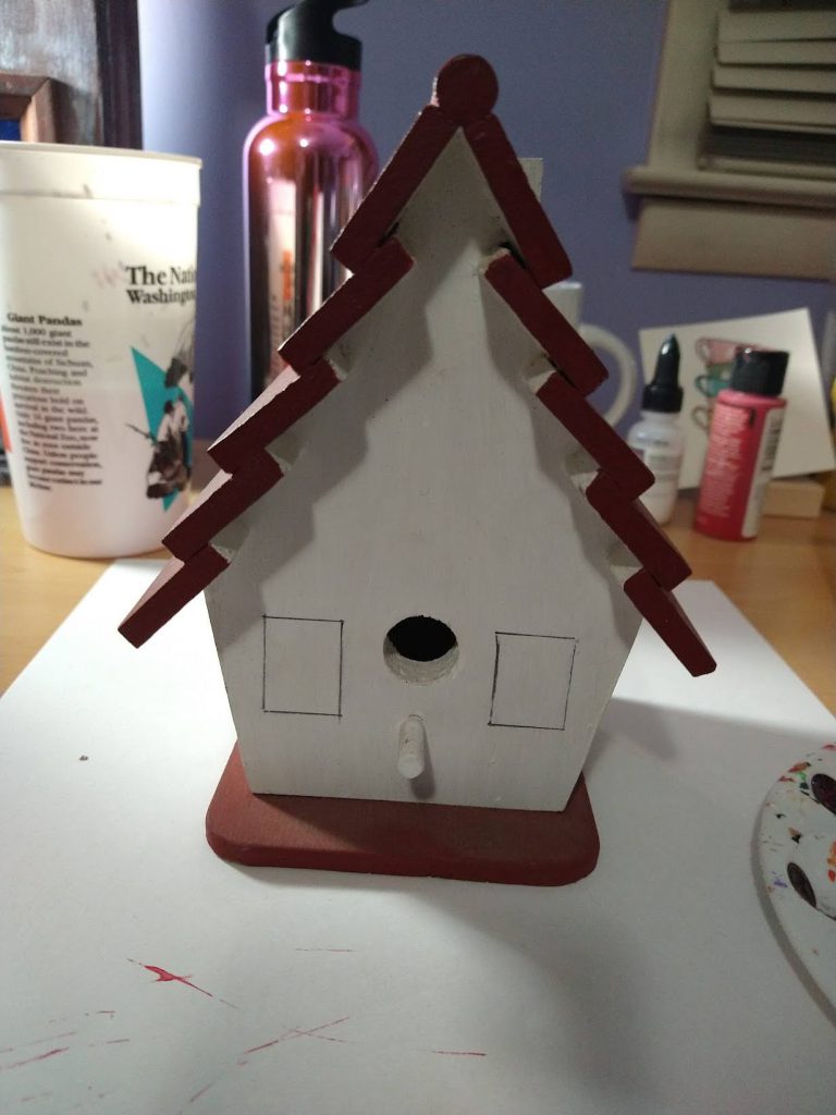 original birdhouse before it was repainted