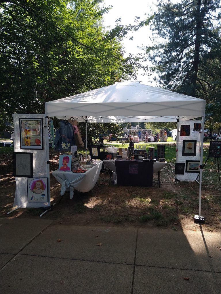 JKH Artwork's display at Art In The Park 2024